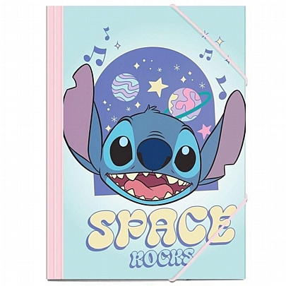 Πλαστικός φάκελος με λάστιχο - Lilo & Stitch Space Rocks (25x34) - Must Πλαστικός φάκελος με λάστιχο - Lilo & Stitch Space Rocks (25x34) - Must