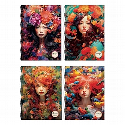 Τετράδιο σπιράλ Β5 - 3 θέματα Crazy (90Φ.) - Shape Τετράδιο σπιράλ Β5 - 3 θέματα Crazy (90Φ.) - Shape