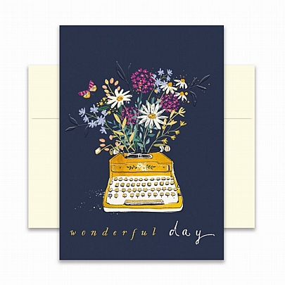 Ευχετήρια κάρτα με Φάκελο - Wonderful Day (Λουλούδια/12x17) - Chic·Mic Ευχετήρια κάρτα με Φάκελο - Wonderful Day (Λουλούδια/12x17) - Chic·Mic