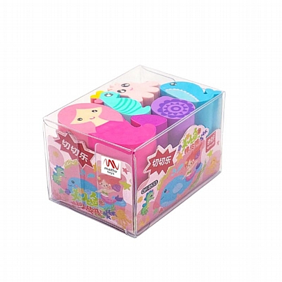 Σετ σβήστρες - Mermaid (6τμχ.) - Qihao Σετ σβήστρες - Mermaid (6τμχ.) - Qihao