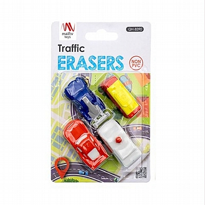 Σετ σβήστρες - Αμαξάκια (4τμχ.) - Qihao Σετ σβήστρες - Αμαξάκια (4τμχ.) - Qihao