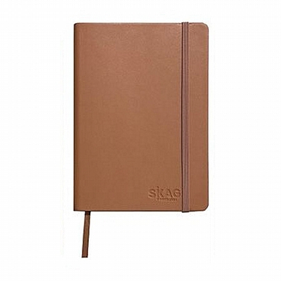 Σημειωματάριο ριγέ με λάστιχο - Ανοιχτό Καφέ (14x21) - Skag Σημειωματάριο ριγέ με λάστιχο - Ανοιχτό Καφέ (14x21) - Skag