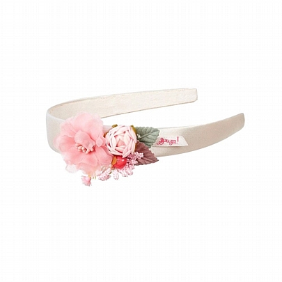 Στέκα Μαλλιών Dympfy Pink Flower - Souza