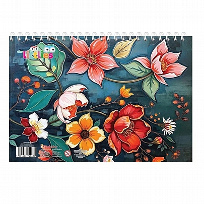 Μπλοκ ζωγραφικής σπιράλ - Flowers (40Φ.) - Sanrio Μπλοκ ζωγραφικής σπιράλ - Flowers (40Φ.) - Sanrio