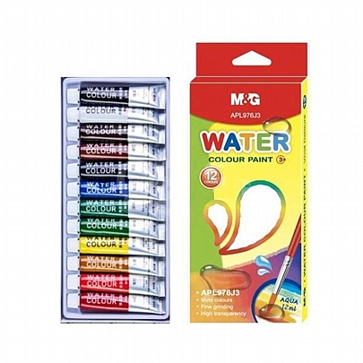 Τέμπερες 12 χρωμάτων (12ml) - M&G Τέμπερες 12 χρωμάτων (12ml) - M&G