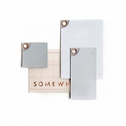 Σετ 3 Μαγνητικά Μπλοκ με Αφαιρούμενα Χαρτάκια - Stone Gray - Somewhere Σετ 3 Μαγνητικά Μπλοκ με Αφαιρούμενα Χαρτάκια - Stone Gray - Somewhere