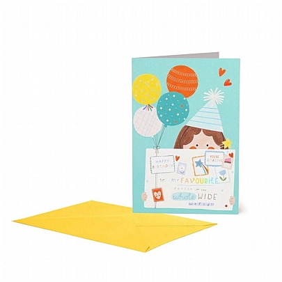 Ευχετήρια κάρτα με φάκελο - Favourite Birthday (11.5x17) - Legami Ευχετήρια κάρτα με φάκελο - Favourite Birthday (11.5x17) - Legami