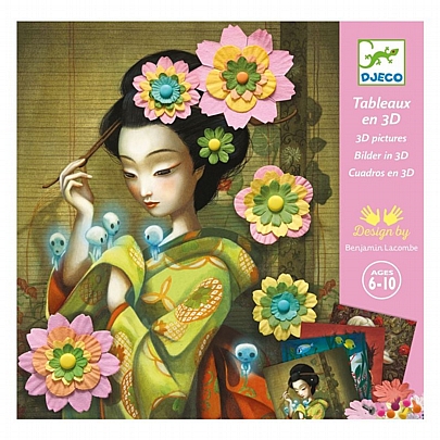 Kατασκευή 3D Eικόνες - Λουλουδένια Στεφάνια - Djeco