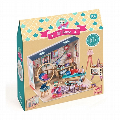 Do it Yourself: Κατασκευάζω & Χρωματίζω 3D Κουκλόσπιτο-Βαλιτσάκι - Stella - Djeco
