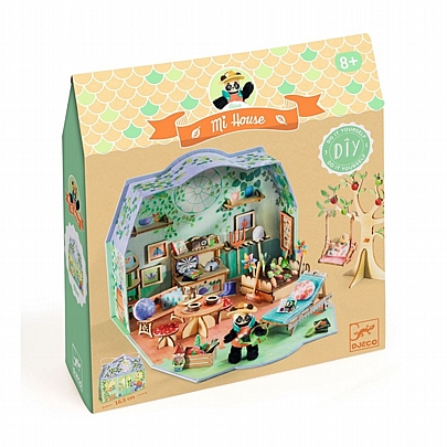 Do it Yourself: Κατασκευάζω & Χρωματίζω 3D Κουκλόσπιτο-Βαλιτσάκι - Olive - Djeco