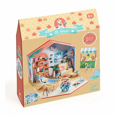Do it Yourself: Κατασκευάζω & Χρωματίζω 3D Κουκλόσπιτο-Βαλιτσάκι - Mia - Djeco