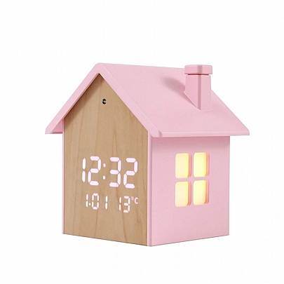 Ξυπνητήρι με LED Οθόνη & Φως Νυκτός - Pink Birdhouse - iTotal Ξυπνητήρι με LED Οθόνη & Φως Νυκτός - Pink Birdhouse - iTotal