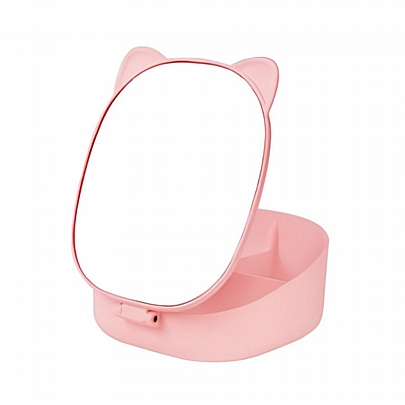 Αναδιπλούμενος Καθρέπτης Make Up & Κοσμηματοθήκη - Pastel Pink - iTotal Αναδιπλούμενος Καθρέπτης Make Up & Κοσμηματοθήκη - Pastel Pink - iTotal