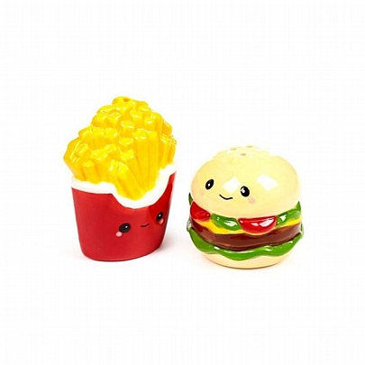 Κεραμικό Σετ Αλατοπίπερο - Hammy the Burger & Fries (2τμχ.) - Puckator Κεραμικό Σετ Αλατοπίπερο - Hammy the Burger & Fries (2τμχ.) - Puckator