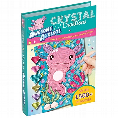 Crystal Creations Mini: Κολάζ με στρας - Awesome Axolotl - Hinkler