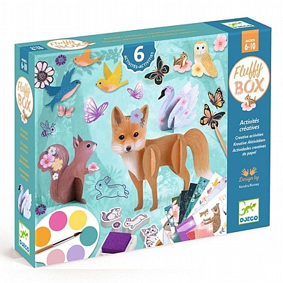 Κατασκευή με 6 δημιουργικές δραστηριότητες - Ζωάκια Δάσους - Djeco Κατασκευή με 6 δημιουργικές δραστηριότητες - Ζωάκια Δάσους - Djeco