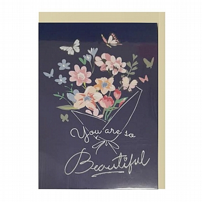 Ευχετήρια κάρτα με Φάκελο - You are so Beautiful (Λουλούδια/12x17) - Marpimar Ευχετήρια κάρτα με Φάκελο - You are so Beautiful (Λουλούδια/12x17) - Marpimar