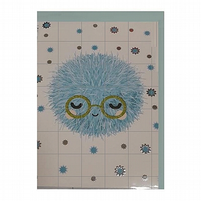 Ευχετήρια κάρτα με Φάκελο - Blue Monster (12x17) - Marpimar Ευχετήρια κάρτα με Φάκελο - Blue Monster (12x17) - Marpimar