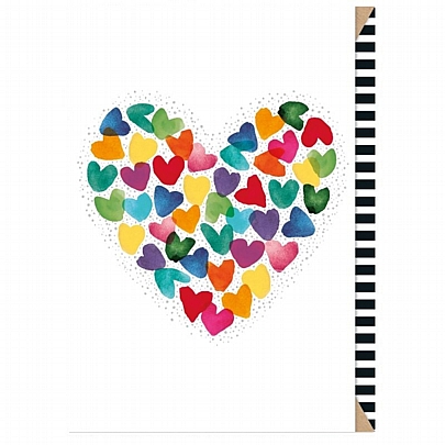 Ευχετήρια κάρτα με Φάκελο - Colorful heart (17.5x11.5) - ArteBene Ευχετήρια κάρτα με Φάκελο - Colorful heart (17.5x11.5) - ArteBene