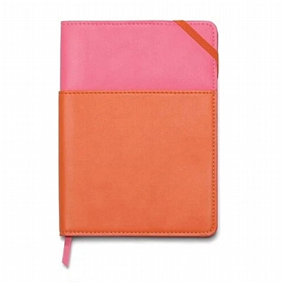 Σημειωματάριο Ριγέ με Θήκη - Vegan Leather Pink & Chili (15x21) - Designworks Ink Σημειωματάριο Ριγέ με Θήκη - Vegan Leather Pink & Chili (15x21) - Designworks Ink