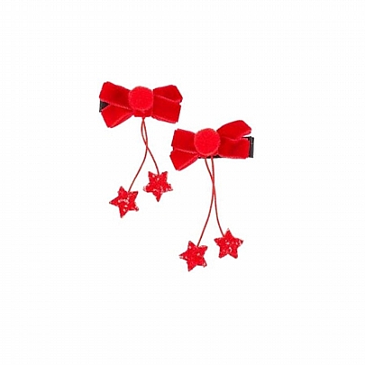 Τσιμπιδάκια Μαλλιών Κροκοδειλάκια Christmas Red Ruby (2τμχ.) - Souza Τσιμπιδάκια Μαλλιών Κροκοδειλάκια Christmas Red Ruby (2τμχ.) - Souza