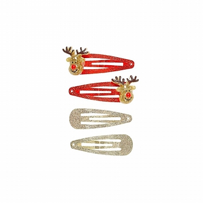 Τσιμπιδάκια Μαλλιών Christmas Reindeer (4τμχ.) - Souza Τσιμπιδάκια Μαλλιών Christmas Reindeer (4τμχ.) - Souza
