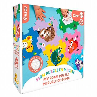 Touch & Feel: Αφρώδες Παζλ Δαπέδου με Υφές - Auzou Touch & Feel: Αφρώδες Παζλ Δαπέδου με Υφές - Auzou