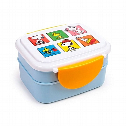 Φαγητοδοχείο Πλαστικό με Δύο Δοχεία, Διαχωριστικά, Κουτάλι & Πιρούνι - Peanuts Snoopy & Woodstock - Puckator Φαγητοδοχείο Πλαστικό με Δύο Δοχεία, Διαχωριστικά, Κουτάλι & Πιρούνι - Peanuts Snoopy & Woodstock - Puckator