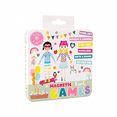 Μαγνητικό Κουτί Παιχνιδιών - Καλύτεροι Φίλοι (6 σε 1) - Floss & Rock Μαγνητικό Κουτί Παιχνιδιών - Καλύτεροι Φίλοι (6 σε 1) - Floss & Rock