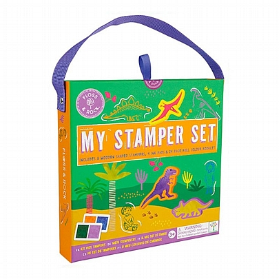 Ζωγραφίζω & Παίζω με Σφραγίδες - Δεινόσαυρο (8τμχ.) - Floss & Rock Ζωγραφίζω & Παίζω με Σφραγίδες - Δεινόσαυρο (8τμχ.) - Floss & Rock