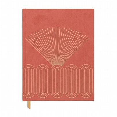 Σημειωματάριο Suede Ριγέ με Σκληρό Εξώφυλλο & Τσέπη - Rays (15x20) - Designworks Ink Σημειωματάριο Suede Ριγέ με Σκληρό Εξώφυλλο & Τσέπη - Rays (15x20) - Designworks Ink
