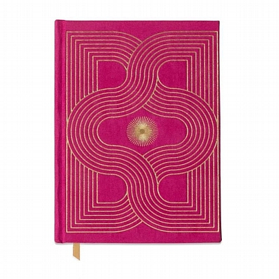 Σημειωματάριο Suede Ριγέ με Σκληρό Εξώφυλλο & Τσέπη - Fuchsia (15x20) - Designworks Ink Σημειωματάριο Suede Ριγέ με Σκληρό Εξώφυλλο & Τσέπη - Fuchsia (15x20) - Designworks Ink