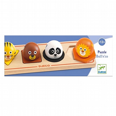 Ξύλινα Σφηνώματα Αναγνώρισης Σχημάτων - Ζωάκια - Djeco Ξύλινα Σφηνώματα Αναγνώρισης Σχημάτων - Ζωάκια - Djeco